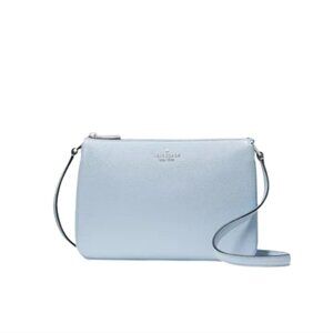 Kate Spade Leila Triple Gusset Crossbody light blue